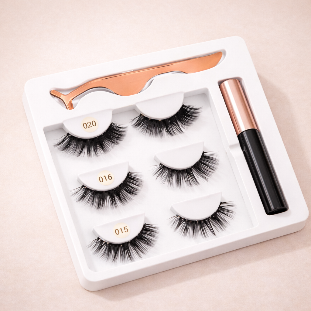 Veloria Magnetic Lashes – Kit 3 Pares